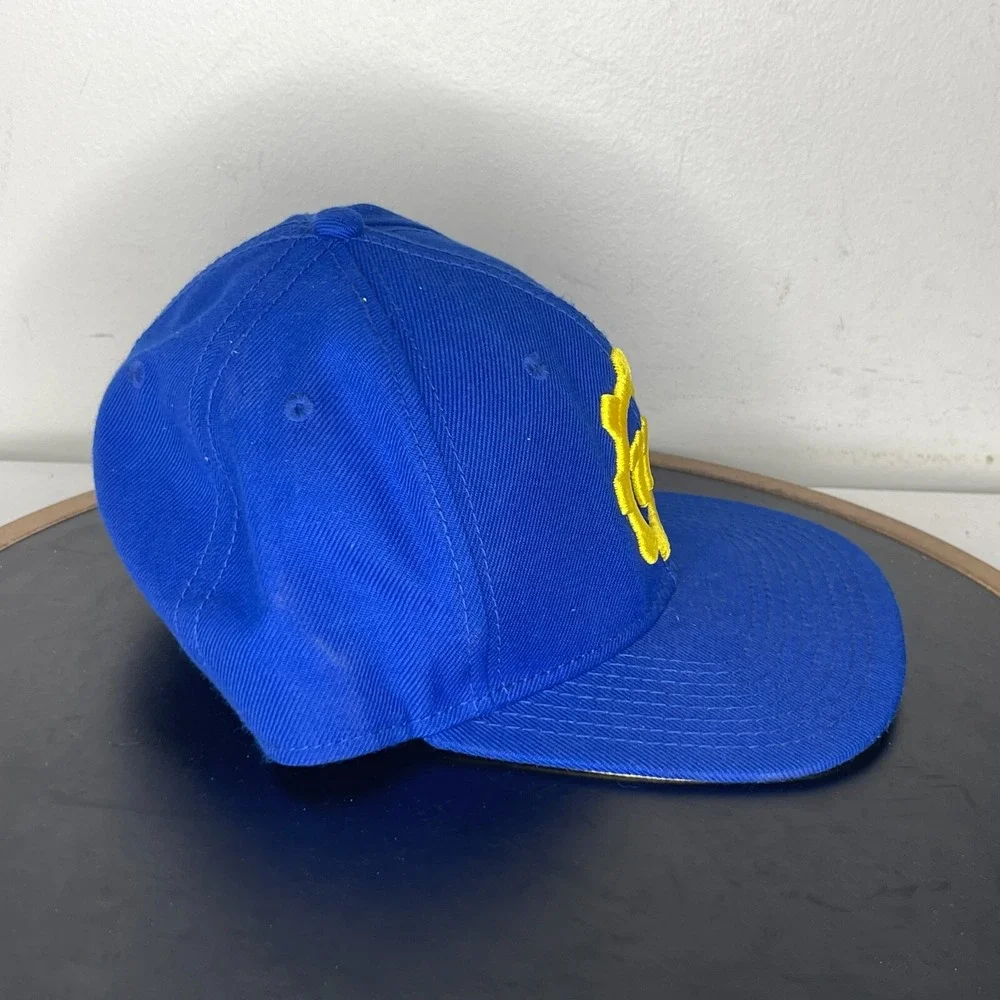 Fallout‎ 4 Vault 111 Logo Snapback Hat Blue Video Game Bethesda Twill Wool Blend